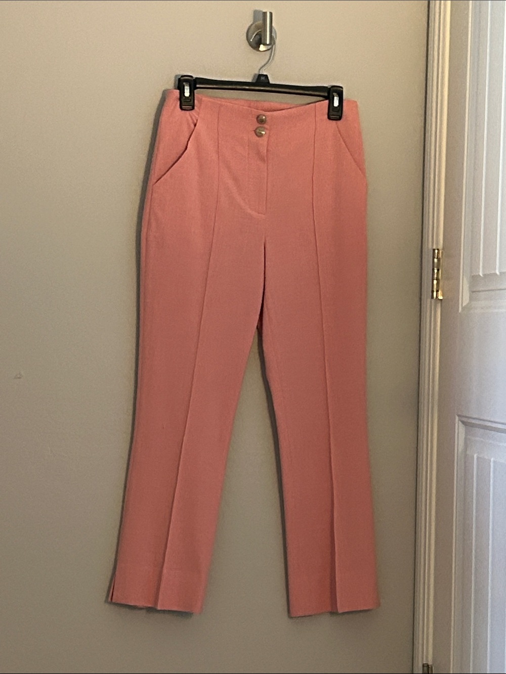Veronica Beard Pink High Rise Pants